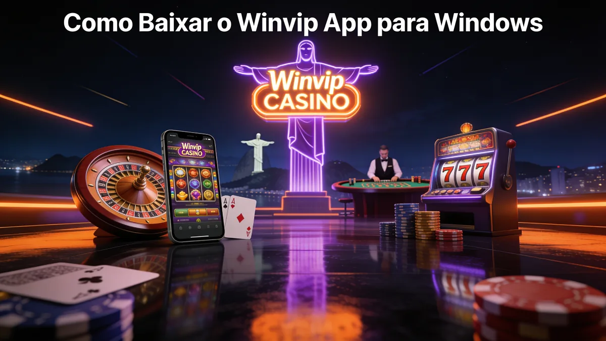 Como Baixar o Winvip App para Windows para jogadores no Brasil